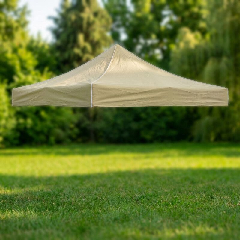 Canopy roof cover 2 x 2 m (beige colour, fabric density 160 g/m2)