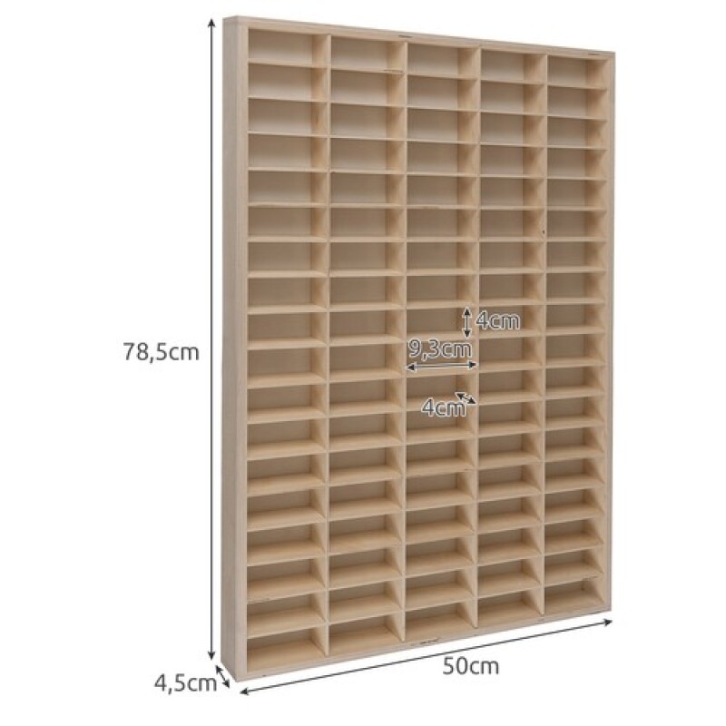 Wooden shelf for 90 cars / springs