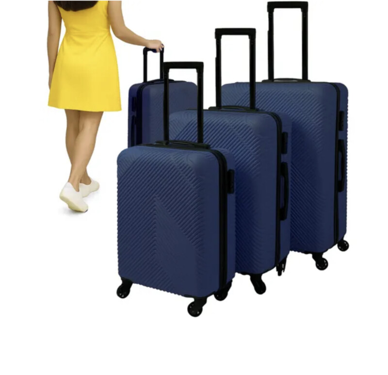 Suitcase set 3 pcs. dark blue