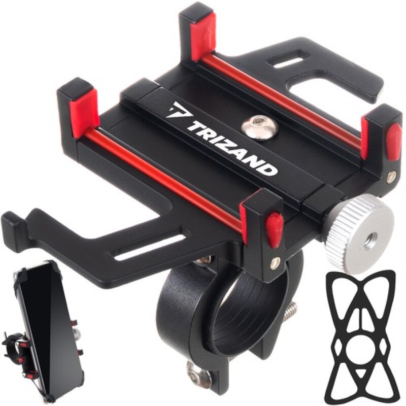 Bicycle phone holder, red-black