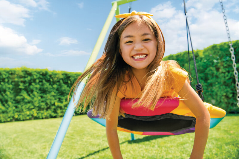 Детская площадка с качелями гнездо (3in1) Ø 81 см, Intex 44133