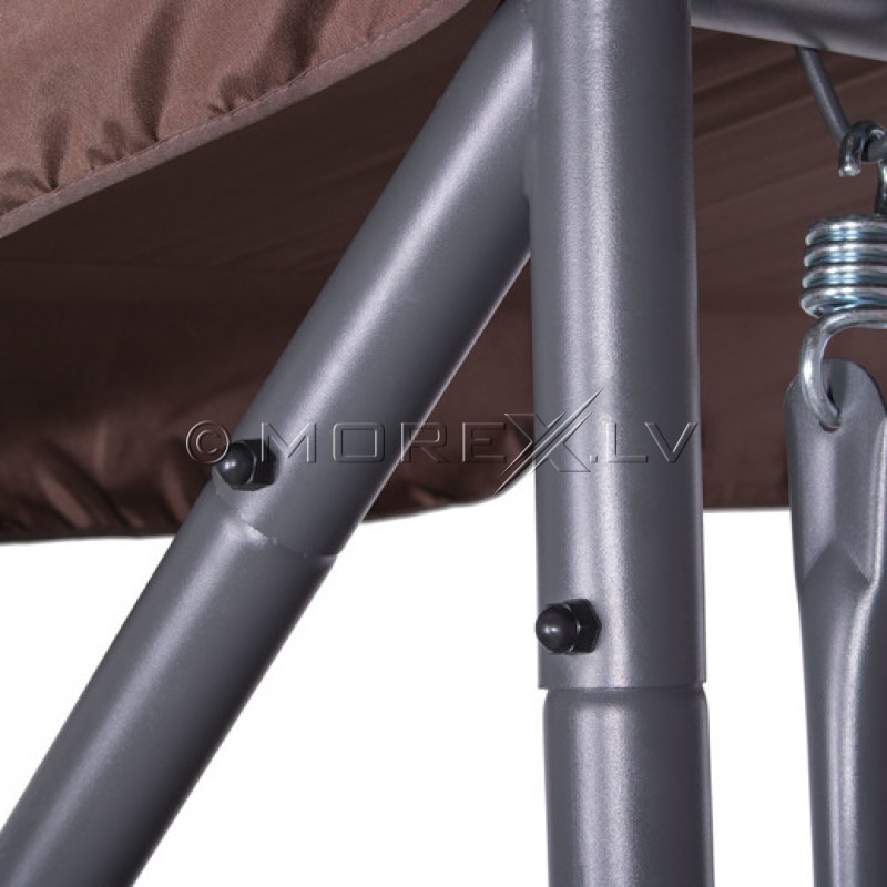 Garden swing 240x120, 4-seater, brown