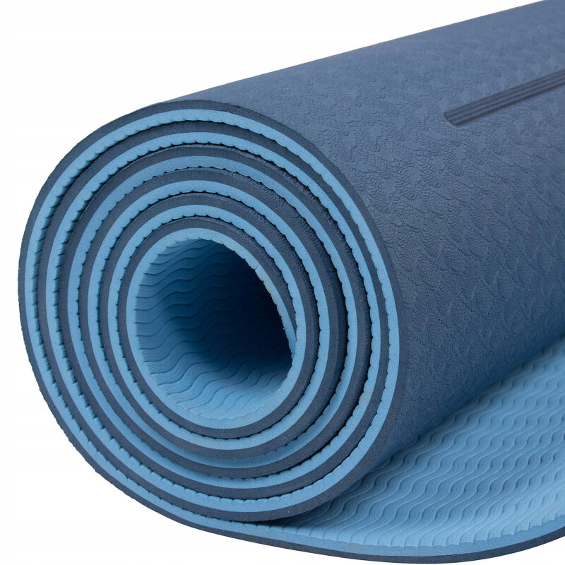 Yoga exercise mat 183 x 61 x 0,6 cm, blue