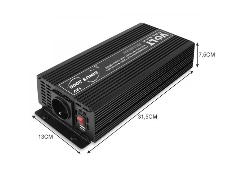 Pure sine Inverter 12/230V (1000/2000W)