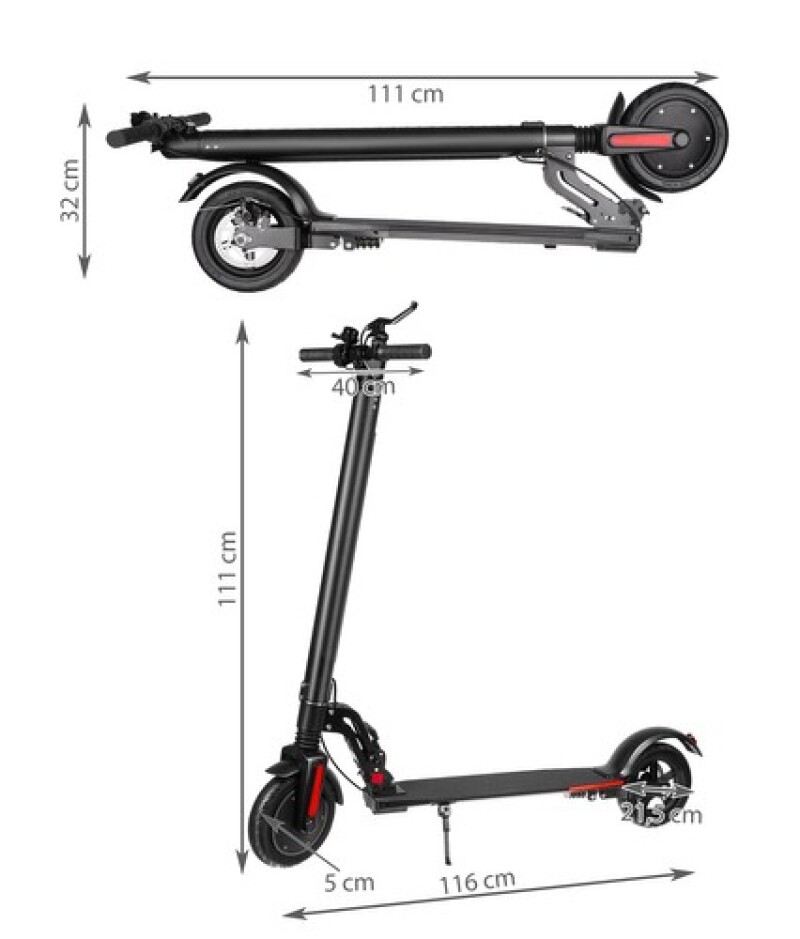 Electric scooter Kruzzel 350W 36V 7.5Ah HQ