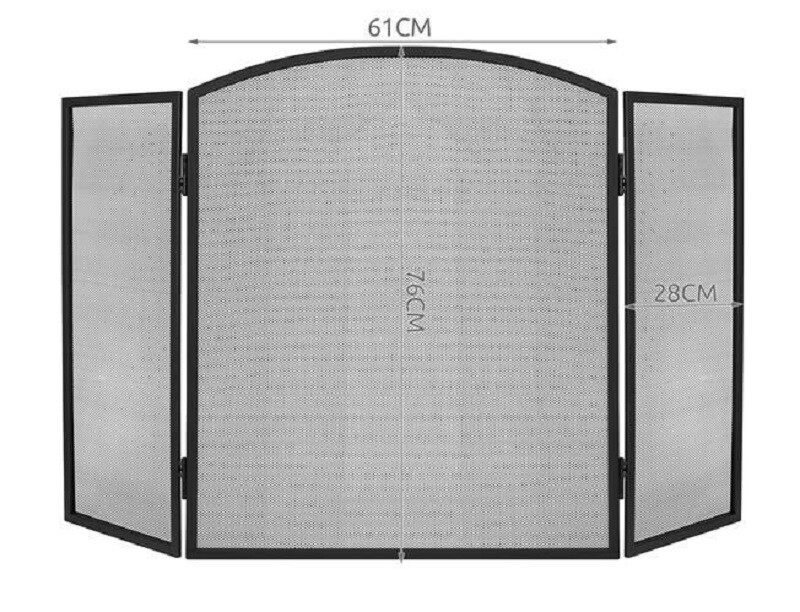 Ограждение от камина, чёрное