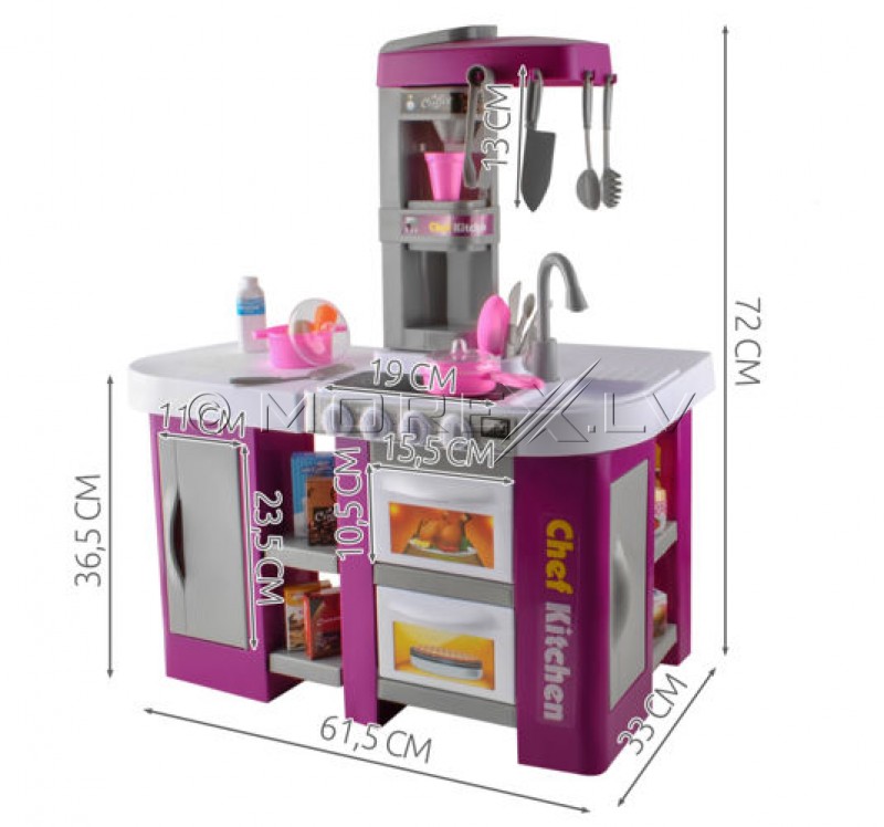 Toy Kitchen Set with Food and Dishes (00007008)