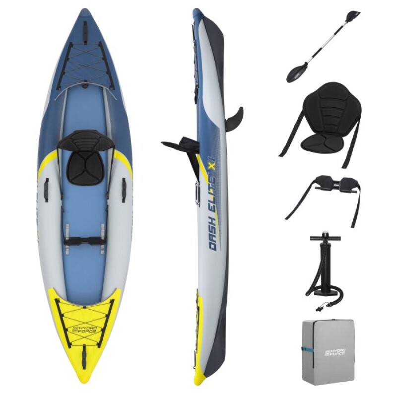 Inflatable single-seat kayak Bestway Dash Elite X1 335x92x30 cm, 65178