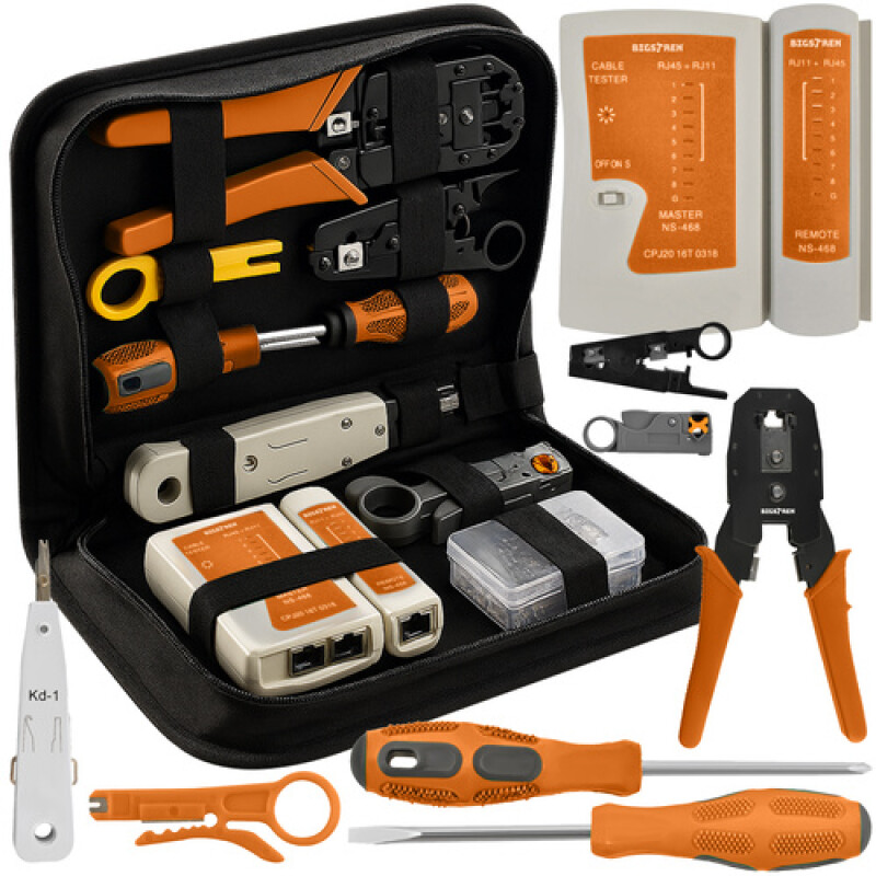Professional Network Tool Kit XXL with Cable Tester