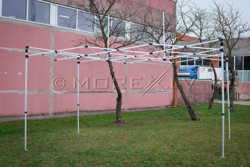 Pop Up Folding tent 3x4.5 m, without walls, Green, X series, aluminum (canopy, pavilion, awning)