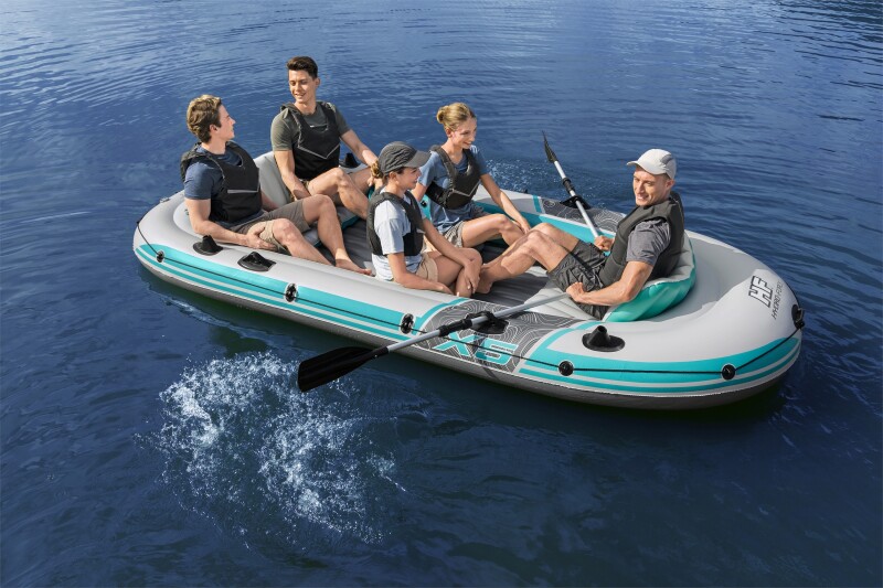 Inflatable 5-seat boat Bestway Adventure Elite X5 Raft, 364x166x45 cm, 65159