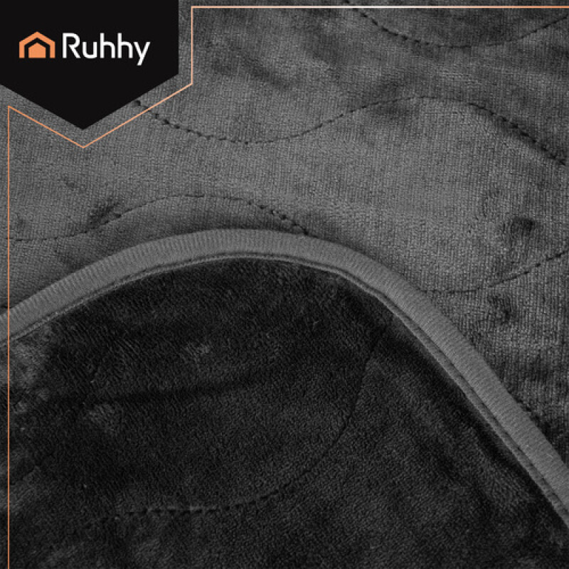 Electric Heated Blanket with 6 modes, 180x130cm, black