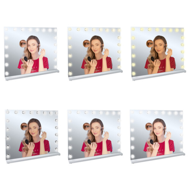 Holivudas stila LED spogulis, 80x62 cm