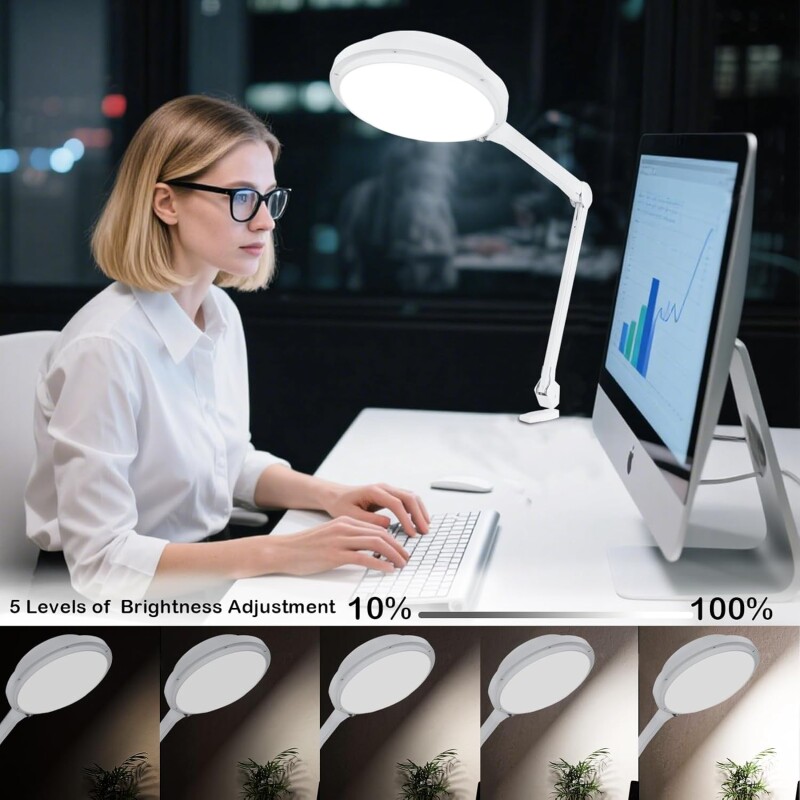 Profesionālā LED galda lampa 9516LED-CCT (kosmetoloģijai, pedikīram)