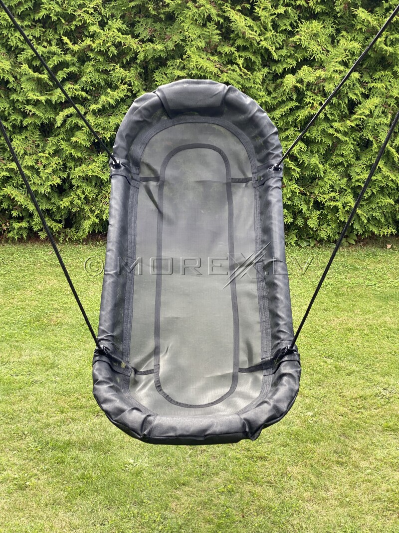 Nest swing Boat NEST-7, oval 167x70 cm, black