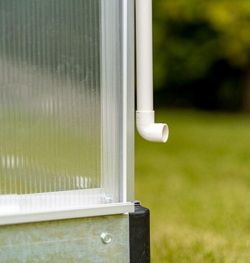 Polikarbonāta siltumnīca 10.75m² (2.5x4.3m)