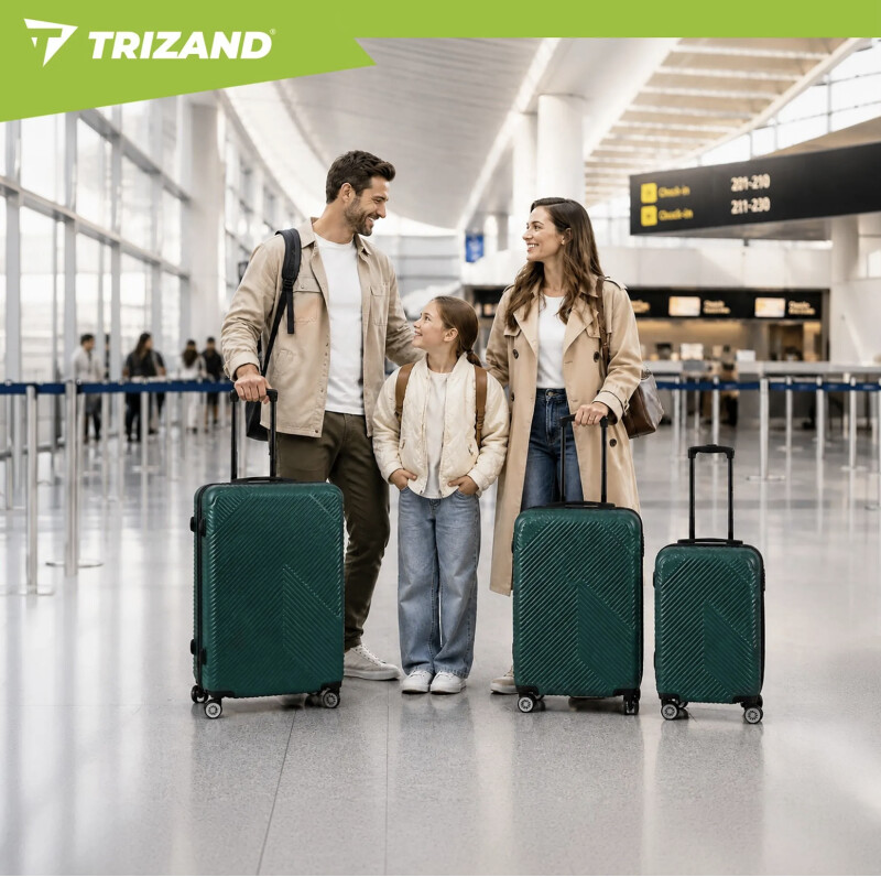 Suitcase set 3 pcs. green