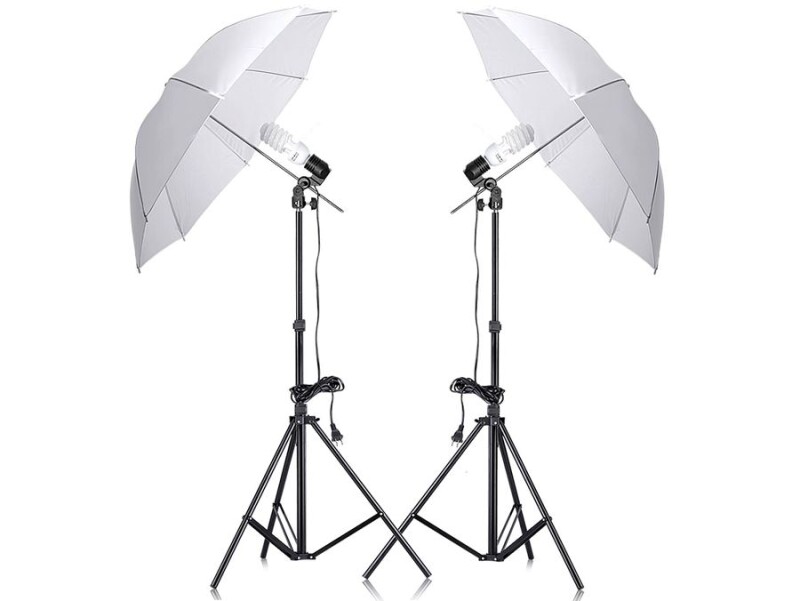 Fotostudijas komlekts ar 2 foto lietussargiem un galdu PackShot 911 (foto_03655)