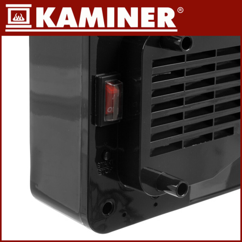 Wall-mounted electric heater 1000W / 2000W with timer, white