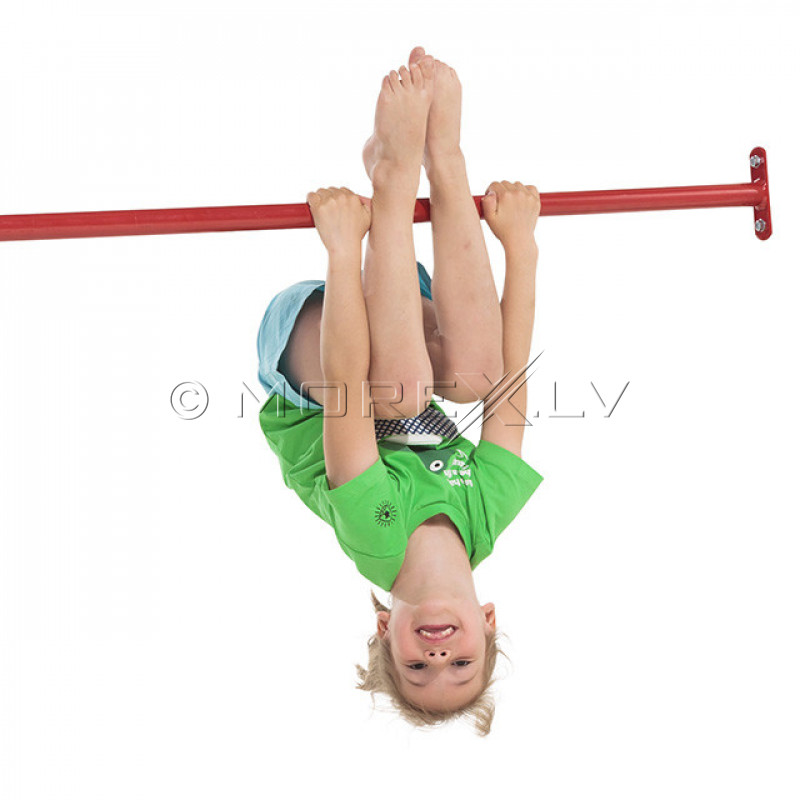 Metal pull up bar КВТ 125 cm, red