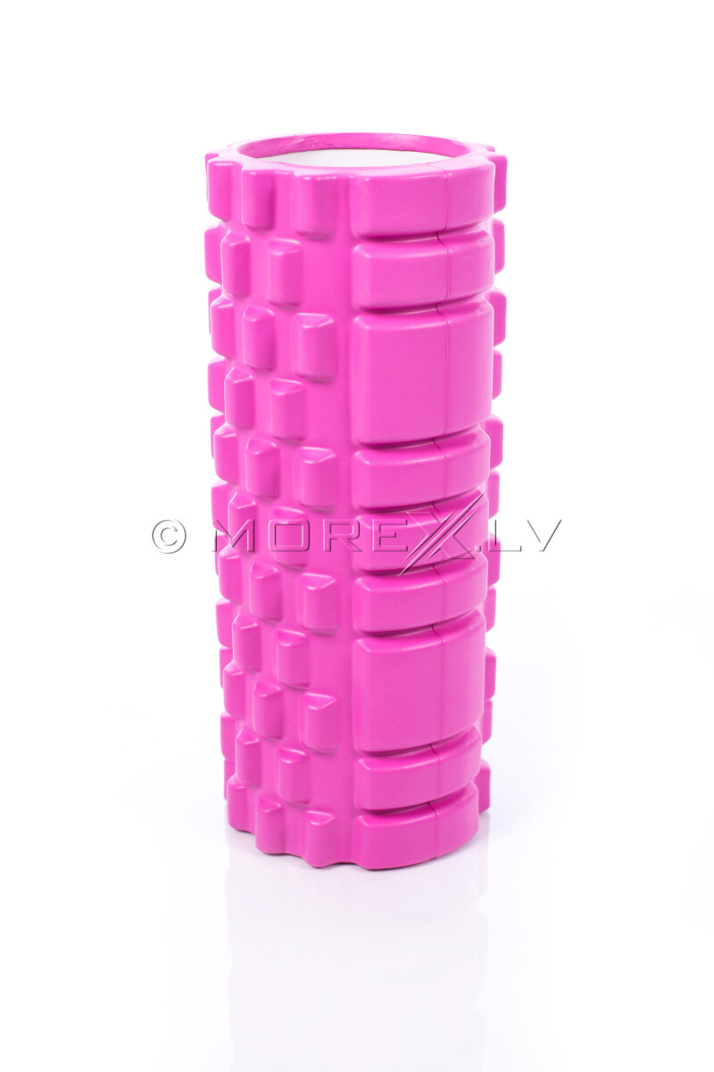 Massage Foam Roller Grid Roller 30x10cm, pink