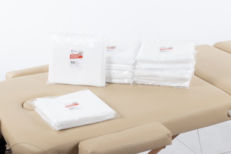 Disposable Waterproof Bed Sheets - 80x180 cm, 50 pc