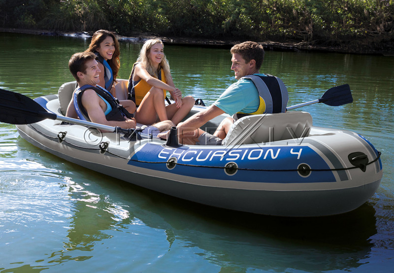 Piepūšamā laiva Intex EXCURSION 4 BOAT SET, 315x165x43 (68324)
