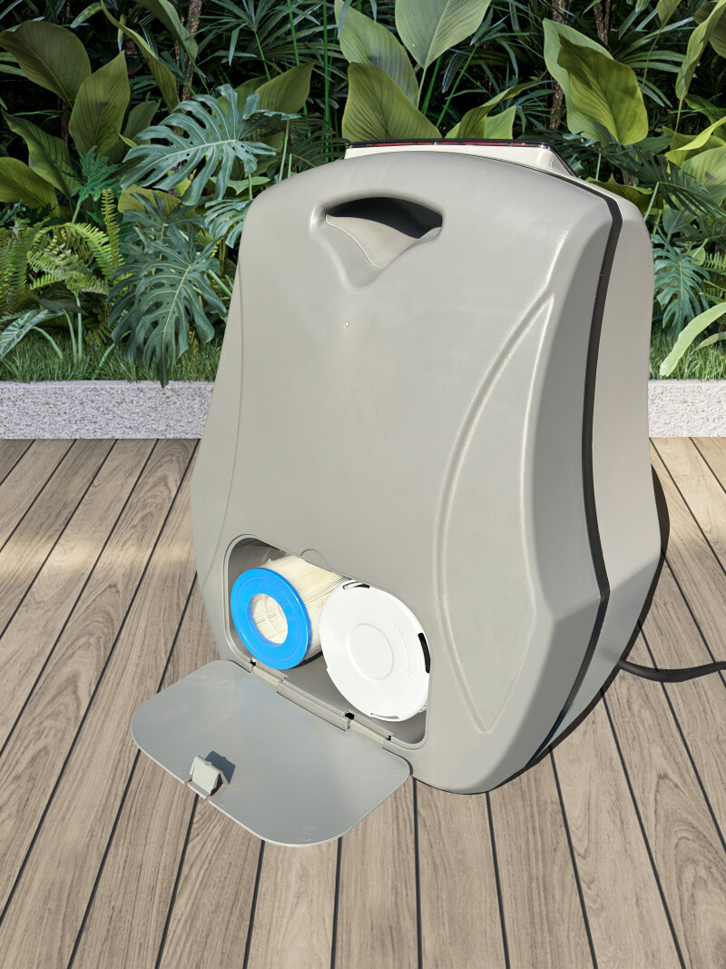 Piepūšamais džakuzi Phuket Blue Laser Rattan, 4-6 personām