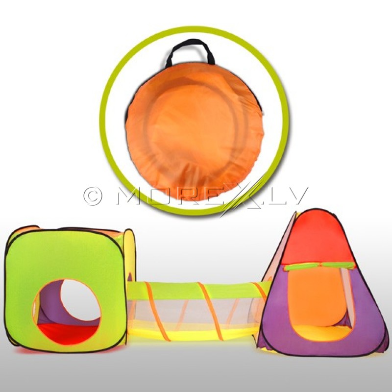 Детский домик с туннелем с 200 шариками (00002880)