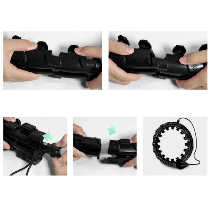 Hula hoop with massager and weight