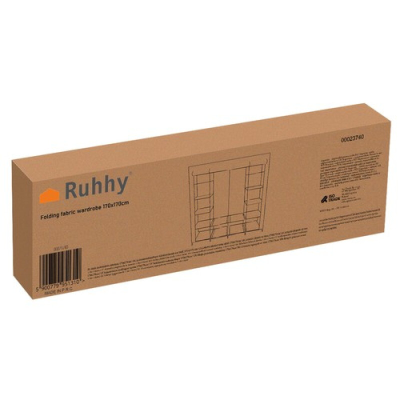 Saliekamais auduma skapis 170x170x42 cm