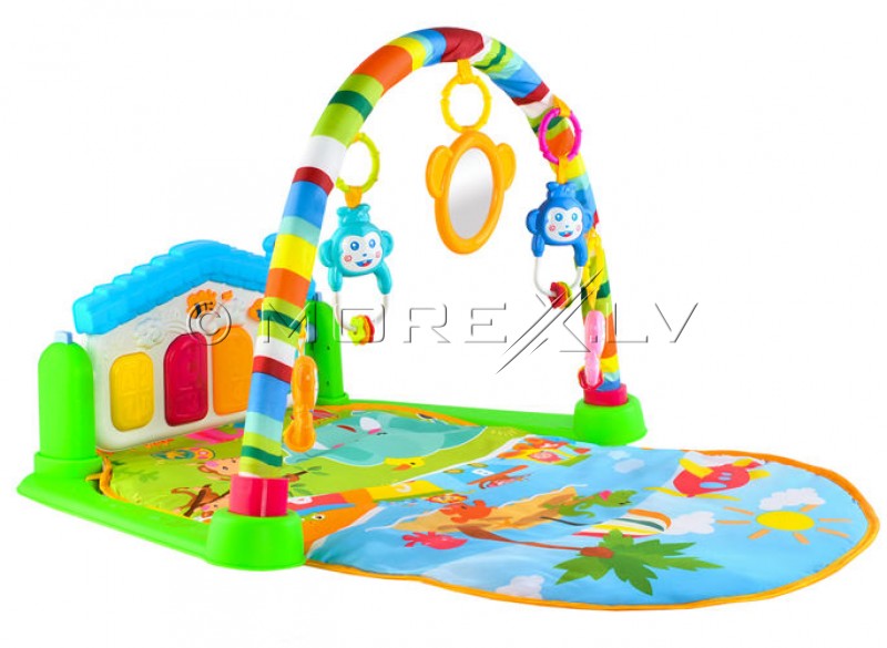 Interactive Play Mat Green With A Piano 80h60 Cm 00005638