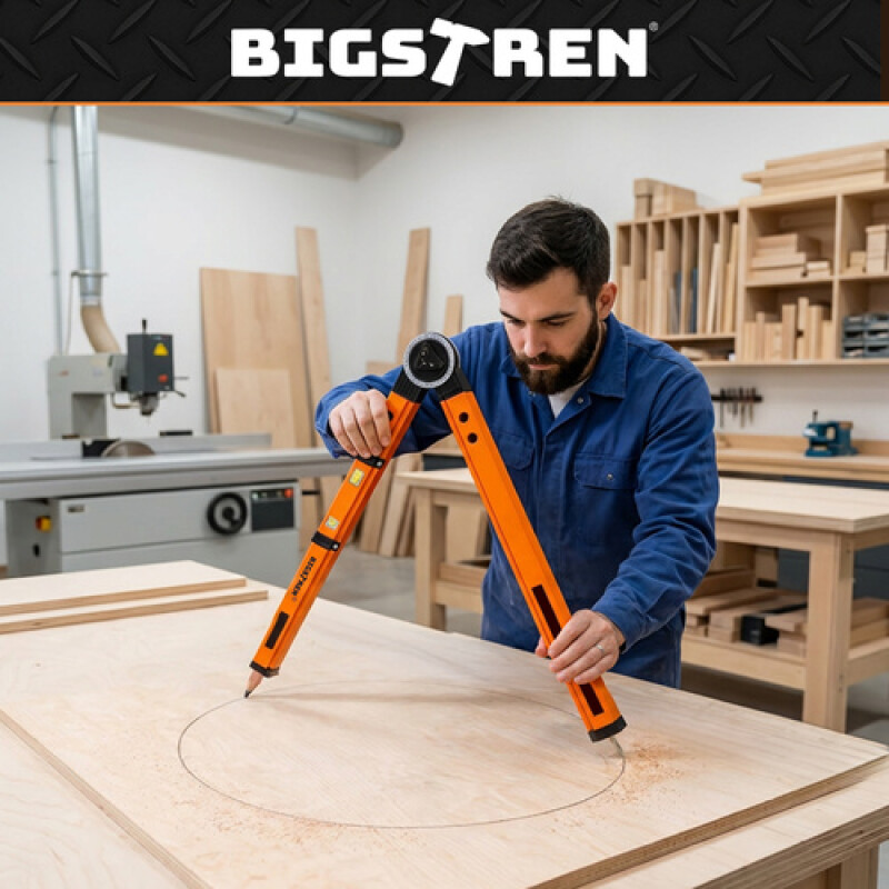 Multifunctional 3-in-1 Adjustable Angle Square, Spirit Level and Compass