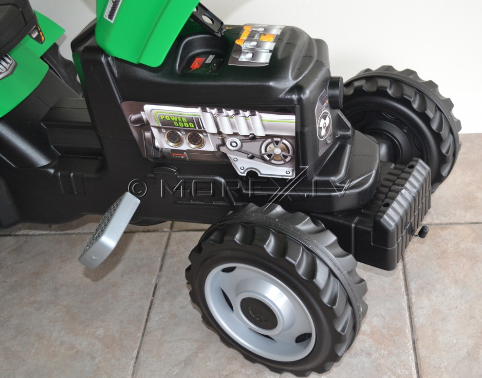 Childrens Tractor with trailer - Smoby Green (toy)