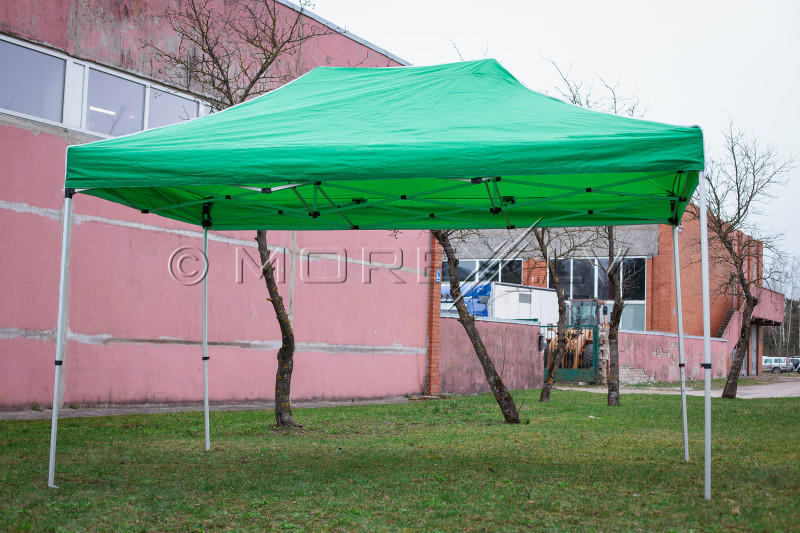 Canopy roof cover 3 x 4.5 m (green colour, fabric density 160 g/m2)