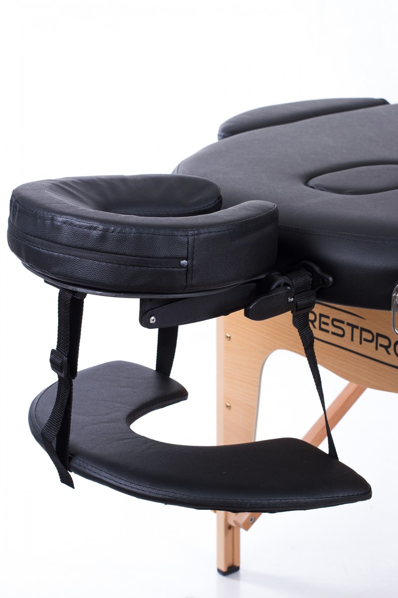Складной массажный стол + массажные валики RESTPRO® Classic Oval 3 Black