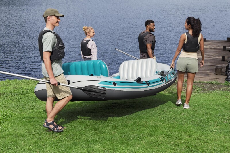 Inflatable 4-seat boat Bestway Adventure Elite X4, 315x165x41,5 cm, 65158