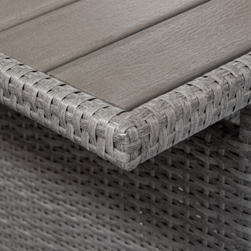 Rattan garden furniture, grey