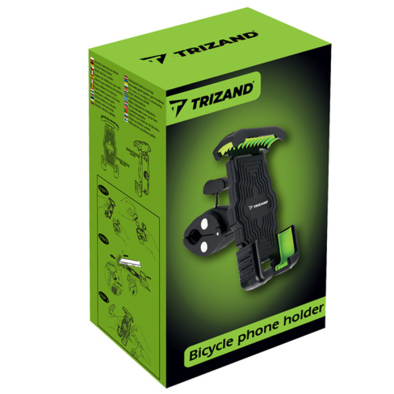 Telefona turētājs velosipēdam, melns
