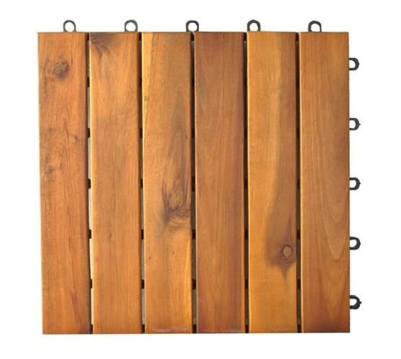 Wooden tiles 30x30cm - set of 10