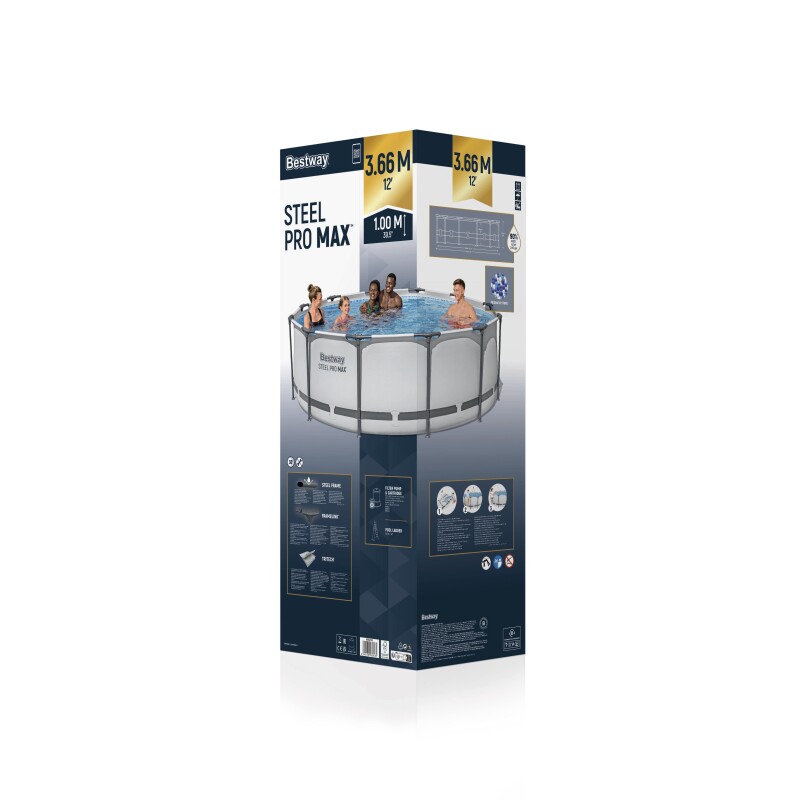 Karkasa baseins Bestway 56418 Steel Pro Max Set 366x100 cm