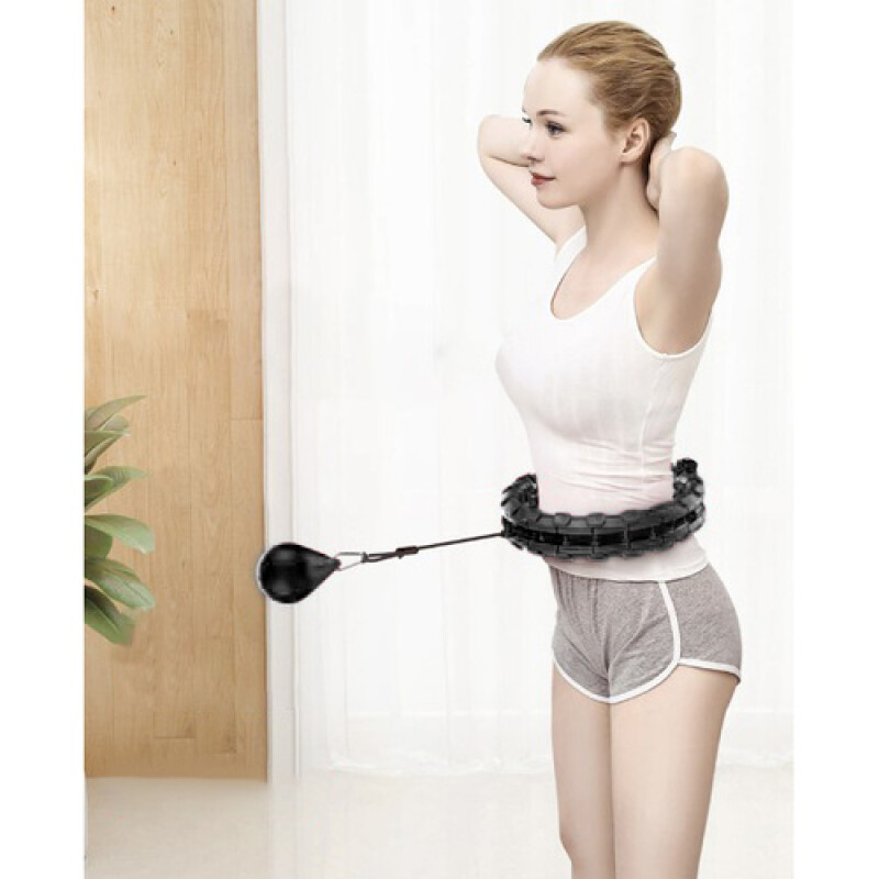 Hula hoop with massager and weight