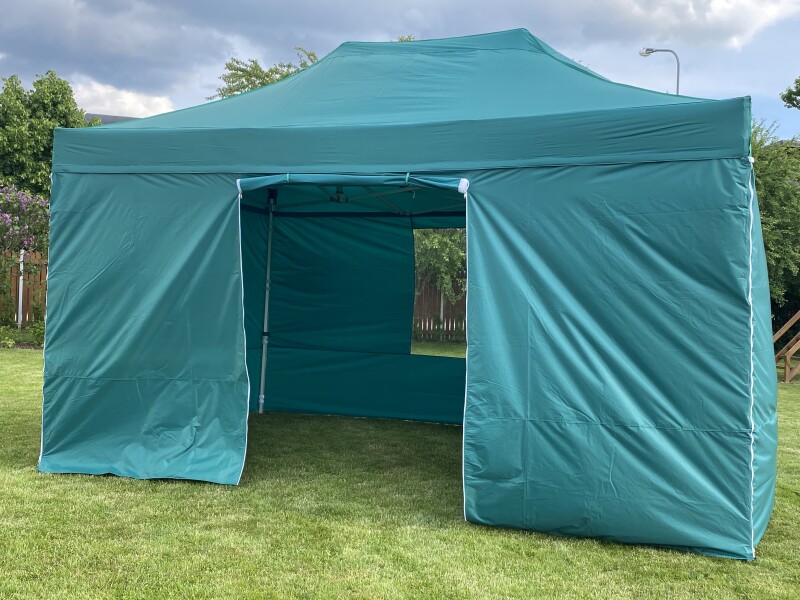 Pop Up portable folding tent enclosure Kit with wall panels 3х4.5 m, N series - aluminum frame 50x50x1.8 mm