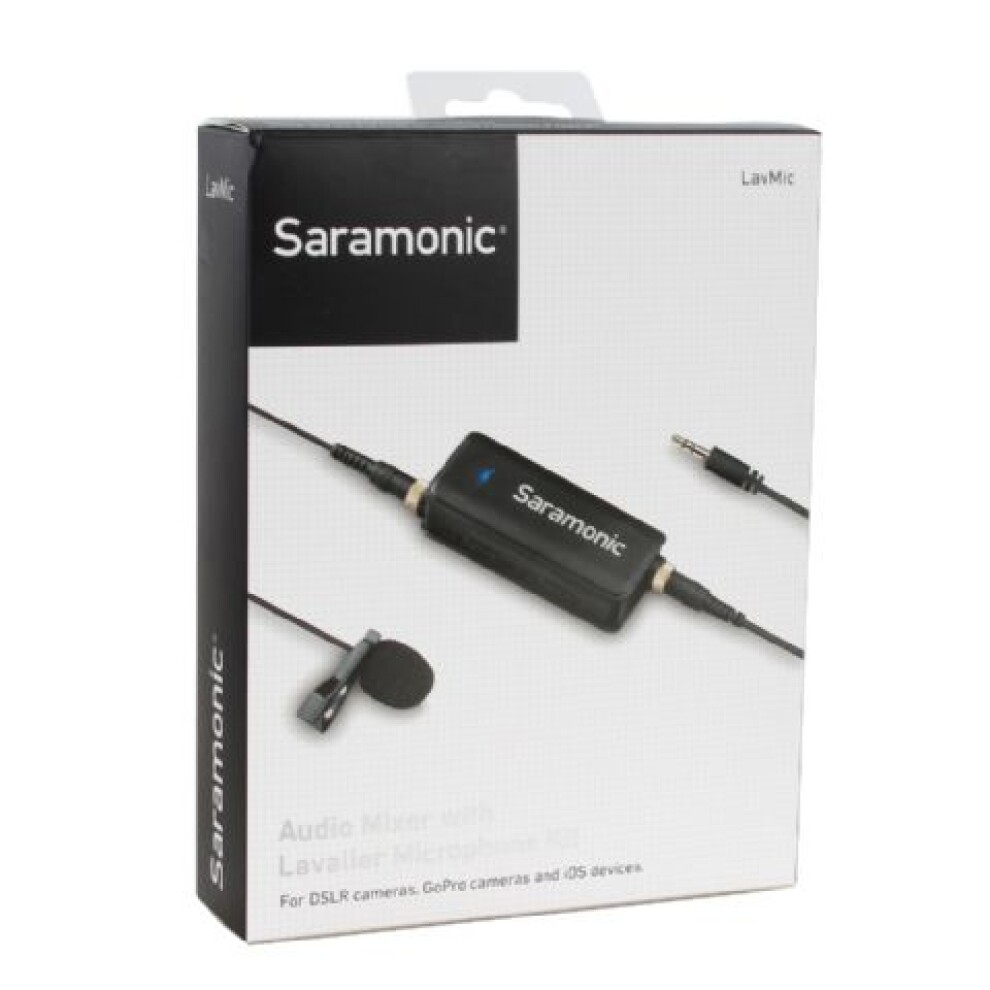 Saramonic Dual Audio Mixer LavMic with Lavalier Microphone for DSLR/GoPro/Smartphones