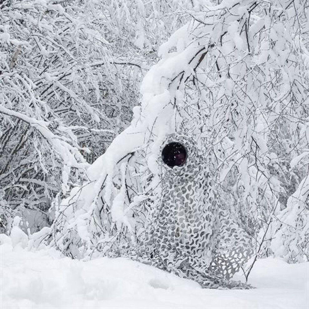 Buteo Photo Gear 3D leafs Camouflage Net Snow 1.5x3 m
