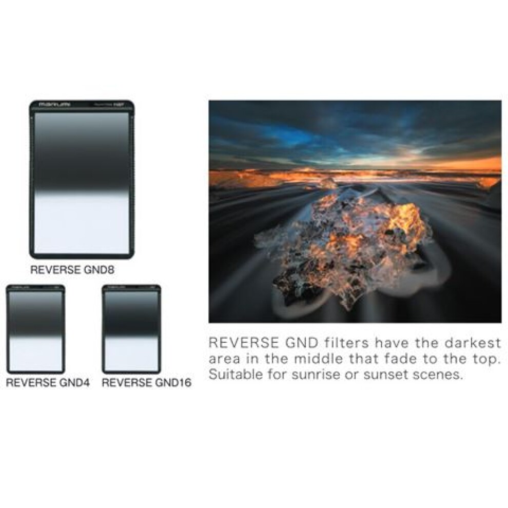 Marumi Magnetic Gradual Grey Filter Reverse GND8 100x150 mm