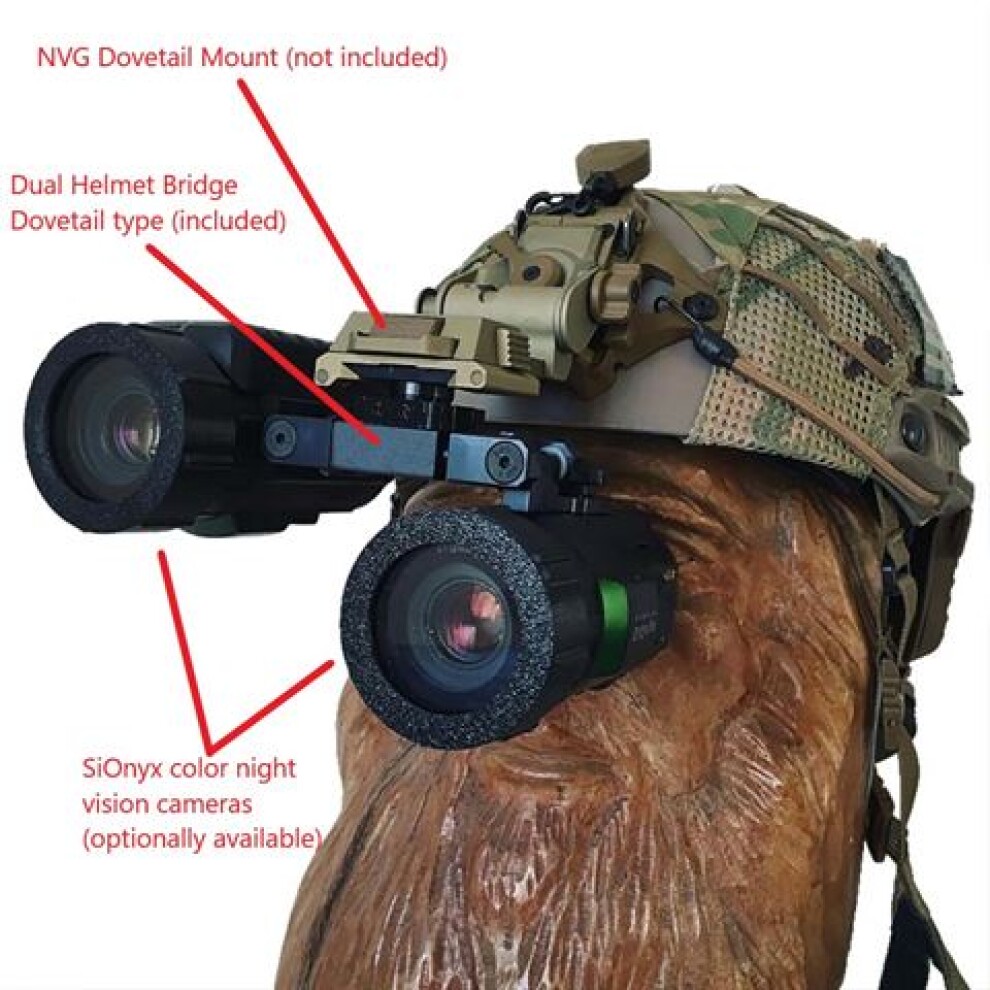 SiOnyx Aurora Dual Night Vision Helmet Bridge (Dovetail)