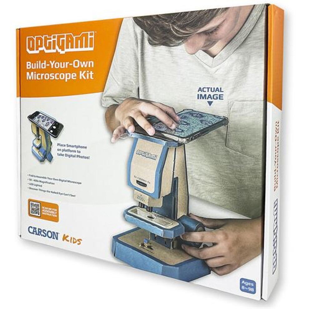 Carson Kids Optigami Build-Your-Own Microscope Kit