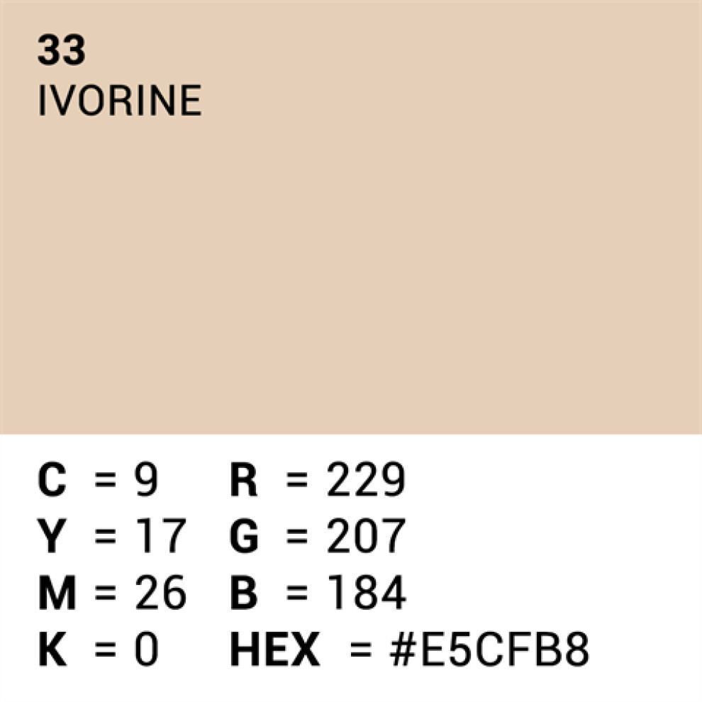 Superior Background Paper 33 Ivorine 2.72 x 11m