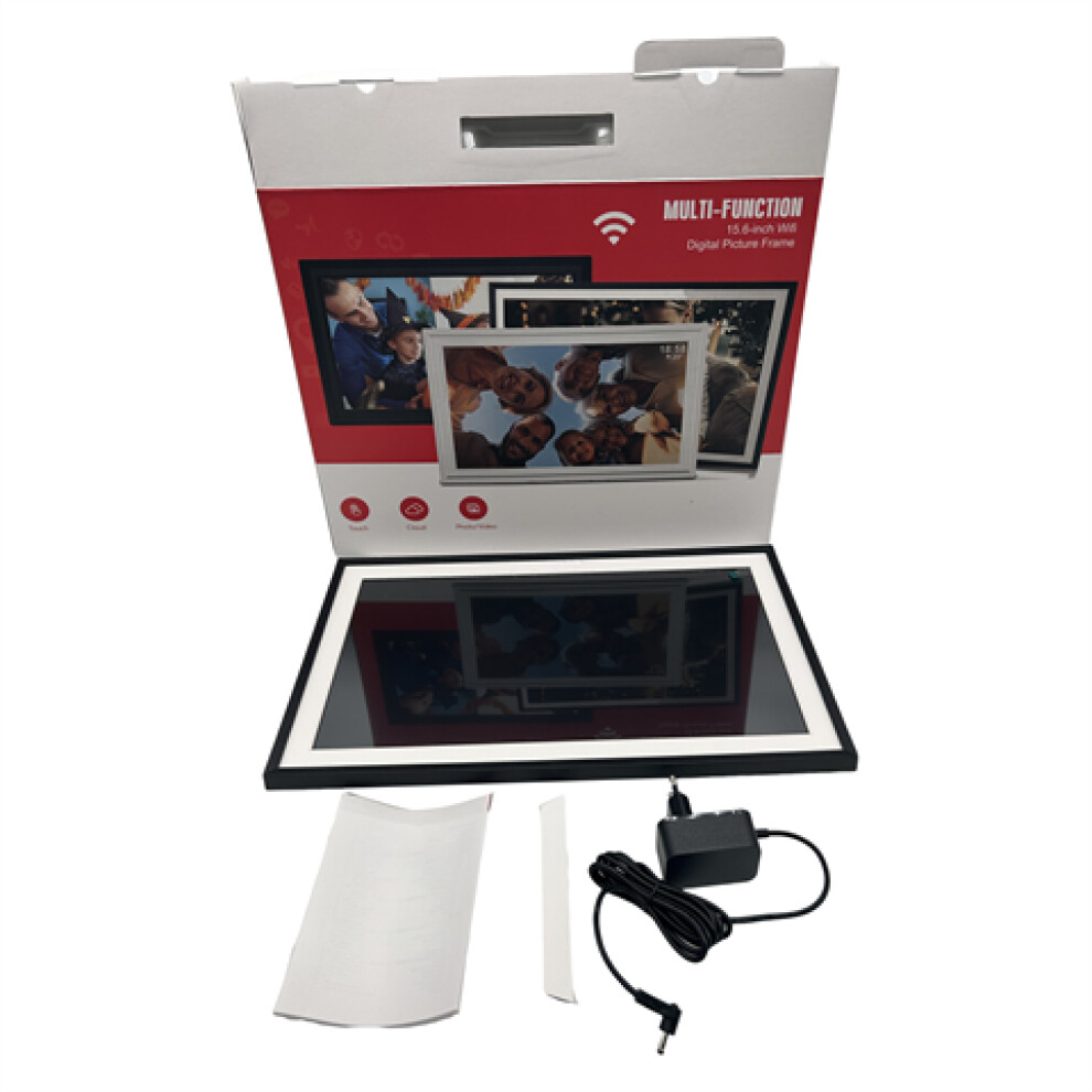 Frameo Digital Photo Frame GW-P156 Black 15.6 Inch